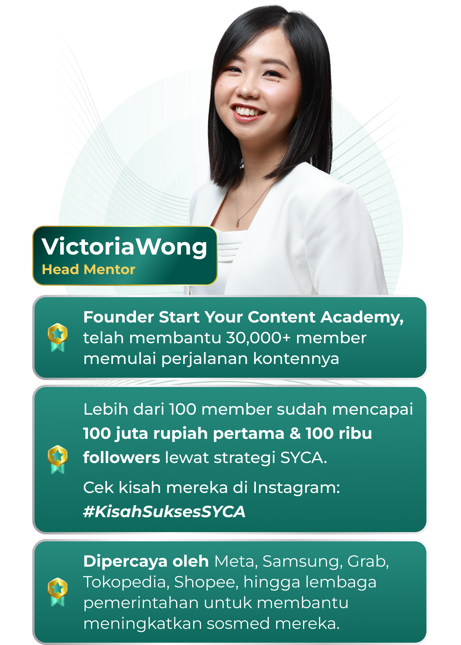 Victoria Wong - Head Mentor