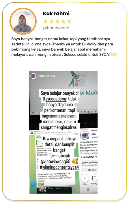 Testimoni kelas 4